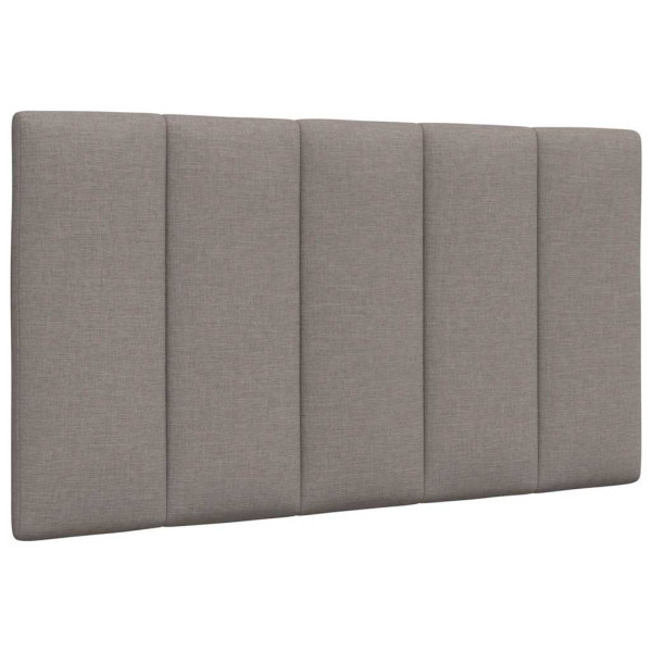 Poduszka na wezgłowie Taupe 90 cm Tkanina vidaXL 497137