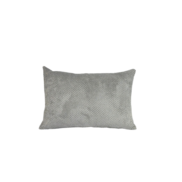 Poduszka ozdobna 60x40 Zefir dot Jasny szary Velvet 1016065