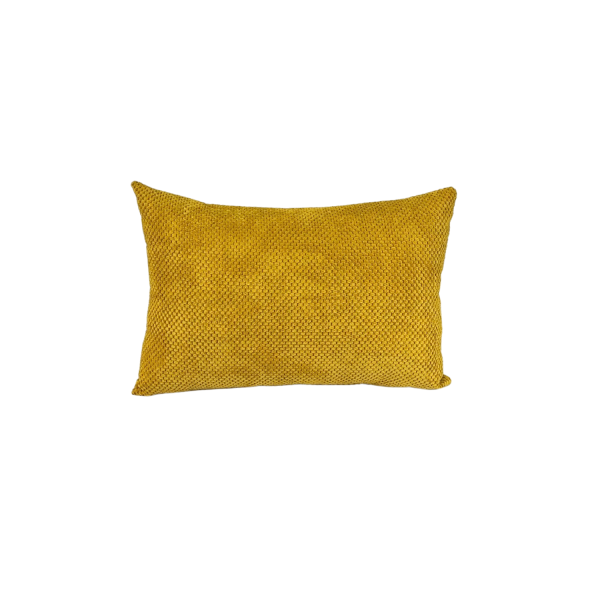Poduszka ozdobna 60x40 Zefir dot Musztardowy Velvet 1016066
