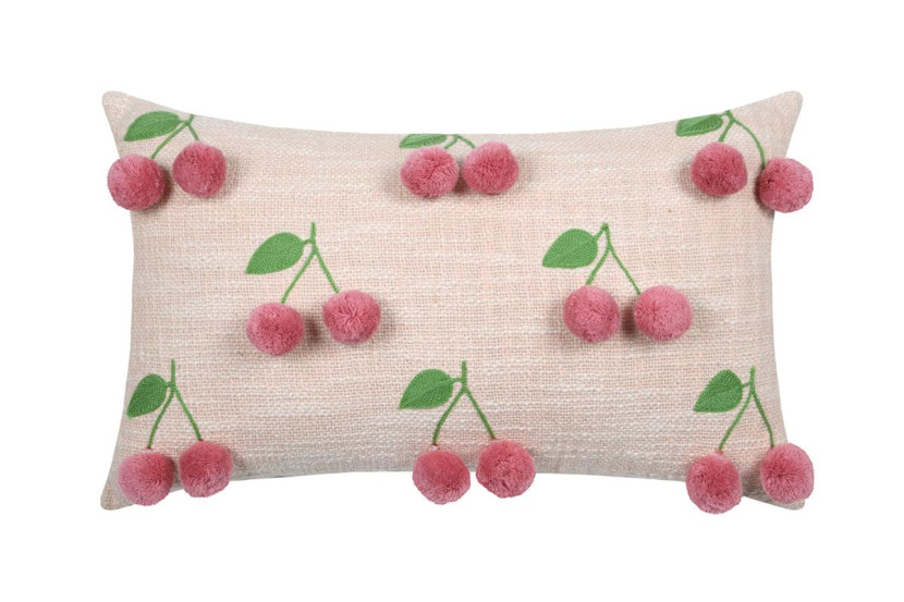 Poduszka ozdobna w wiśnie, CHERRIES, 30 x 50 cm 656823