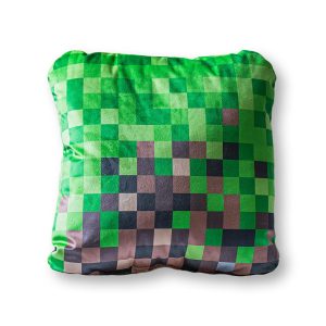 Poduszka przytulanka Kształtka 40×30 020 Pixele zielona brązowa 983080