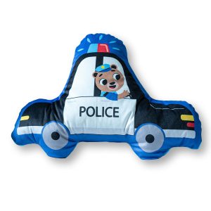 Poduszka przytulanka Kształtka 40×30 09 Policja czarna biała niebieska 983092 Poduszka przytulanka Kształtka 40×30 09 Policja czarna biała niebieska 983092