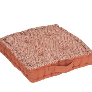 PODUSZKA/SIEDZISKO Shipy terracotta beż BAWEŁNIANA pikowana 669809 PODUSZKA/SIEDZISKO Shipy terracotta beż BAWEŁNIANA pikowana 669809