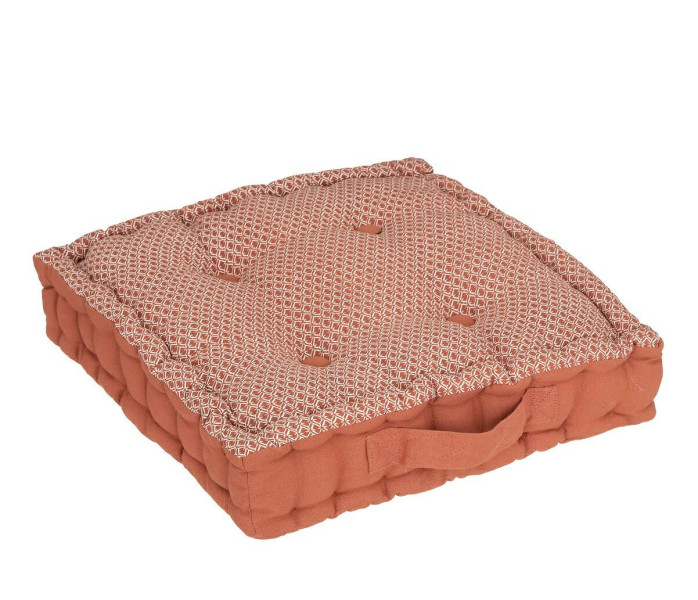 PODUSZKA/SIEDZISKO Shipy terracotta beż BAWEŁNIANA pikowana 669809