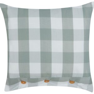 Poduszka w kratkę miętowa 45 x 45 cm 282908 Poduszka w kratkę miętowa 45 x 45 cm 282908