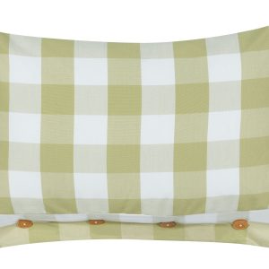 Poduszka w kratkę zielona 40 x 60 cm 282920 Poduszka w kratkę zielona 40 x 60 cm 282920