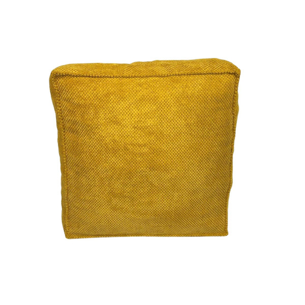 Poduszko pufa duża Zefir dot Musztardowy Velvet 1015183