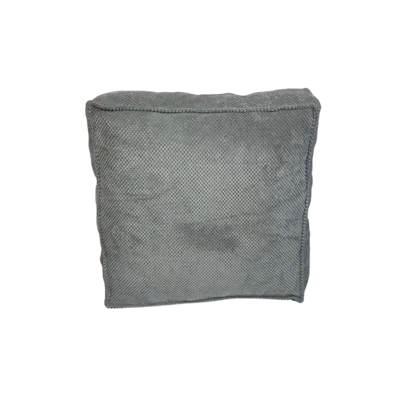 Poduszko pufa duża Zefir dot Szary Velvet 1015196