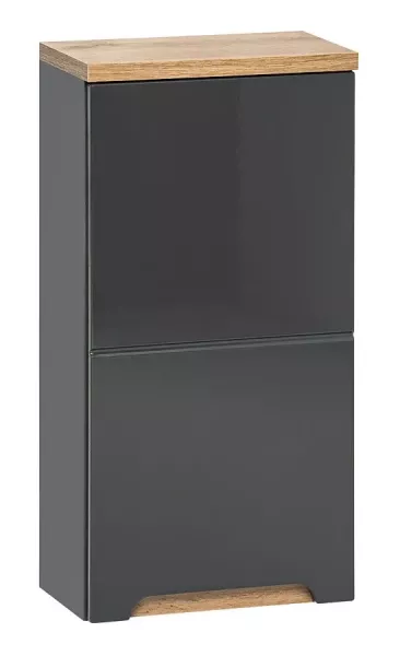 Podwieszana szafka łazienkowa - Marsylia 5X grafit połysk 708297