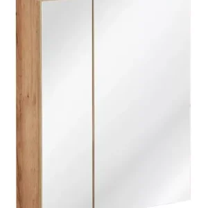 Podwieszana szafka łazienkowa z lustrem – Malta 5X Dąb 60 cm 708301 Podwieszana szafka łazienkowa z lustrem – Malta 5X Dąb 60 cm 708301