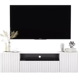 Podwieszana szafka rtv z lamelami – Tivro 708130