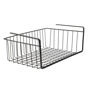 Podwieszany KOSZ PODPÓŁKOWY M czarny metalowy 40×26 cm 576246 Podwieszany KOSZ PODPÓŁKOWY M czarny metalowy 40×26 cm 576246