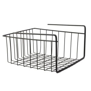 Podwieszany KOSZ PODPÓŁKOWY S czarny metalowy 26×26 cm 593867 Podwieszany KOSZ PODPÓŁKOWY S czarny metalowy 26×26 cm 593867