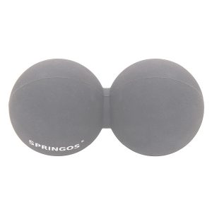 Podwójna piłka do masażu lacrosse szara 373607