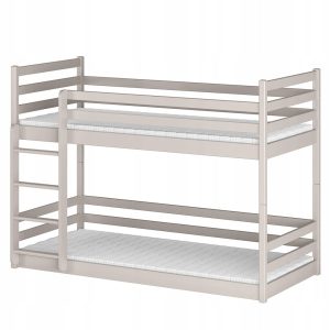 Podwójne łóżko piętrowe ze stelażem flex i drabinką MINI 80×180 kaszmir 873323 Podwójne łóżko piętrowe ze stelażem flex i drabinką MINI 80×180 kaszmir 873323
