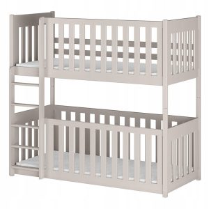 Podwójne niskie łóżko piętrowe ze stelażem flex KONRAD 80×200 kaszmirowe 873348 Podwójne niskie łóżko piętrowe ze stelażem flex KONRAD 80×200 kaszmirowe 873348