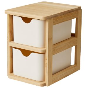 Podwójny organizer bambusowy SKAFFA, 15 x 10,8 cm 951472 Podwójny organizer bambusowy SKAFFA, 15 x 10,8 cm 951472