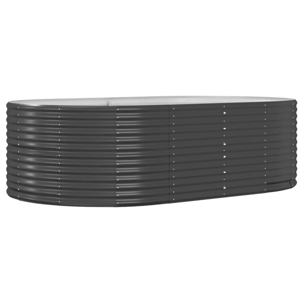 Podwyższona Donica Antracyt 212 x 140 x 68 cm Stal vidaXL 563944