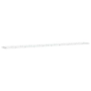 Podwyższona donica gabionowa galwanizowana stal 1000x100x20cm 945457 Podwyższona donica gabionowa galwanizowana stal 1000x100x20cm 945457