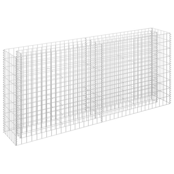 Podwyższona donica gabionowa galwanizowana stal 180x30x90 cm 944789