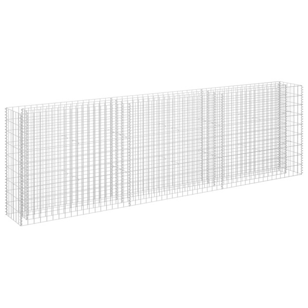 Podwyższona donica gabionowa galwanizowana stal 270x30x90 cm 944786