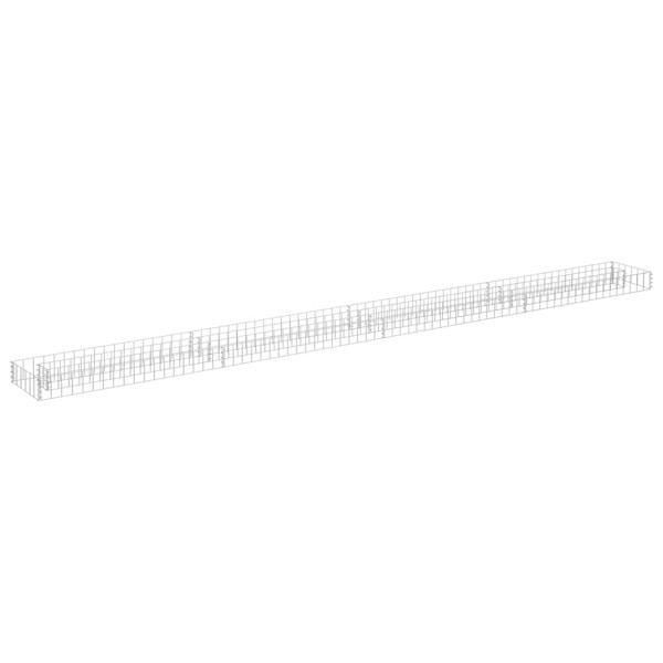Podwyższona donica gabionowa galwanizowana stal 360x30x10 cm 944815
