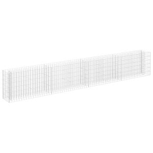 Podwyższona donica gabionowa galwanizowana stal 360x30x60 cm 944795 Podwyższona donica gabionowa galwanizowana stal 360x30x60 cm 944795