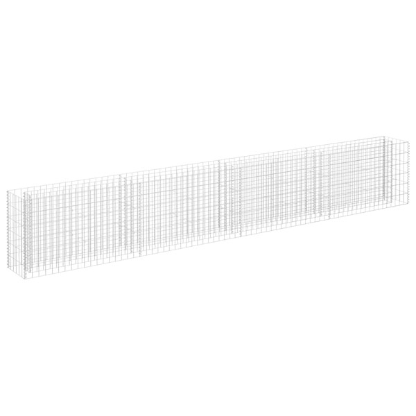 Podwyższona donica gabionowa galwanizowana stal 360x30x60 cm 944795