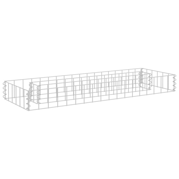 Podwyższona donica gabionowa galwanizowana stal 90x30x10 cm 944825