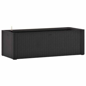 Podwyższona donica z systemem podlewania antracyt 100x43x33cm 933157 Podwyższona donica z systemem podlewania antracyt 100x43x33cm 933157