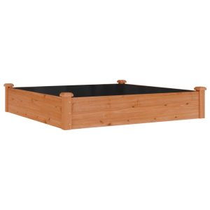 Podwyższona rabata Brąz 120 x 120 x 25 cm Drewno vidaXL 563699 Podwyższona rabata Brąz 120 x 120 x 25 cm Drewno vidaXL 563699
