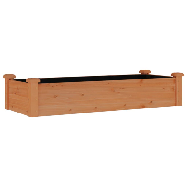 Podwyższona rabata Brąz 120 x 45 x 25 cm Drewno vidaXL 564539