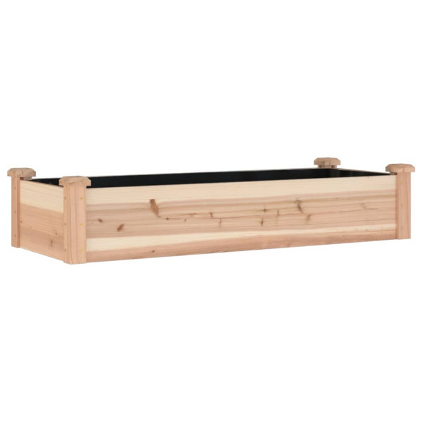 Podwyższona rabata Brąz 120 x 45 x 25 cm Drewno vidaXL 563972