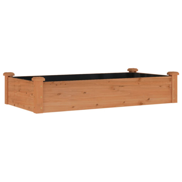 Podwyższona rabata Brąz 120 x 60 x 25 cm Drewno vidaXL 563233