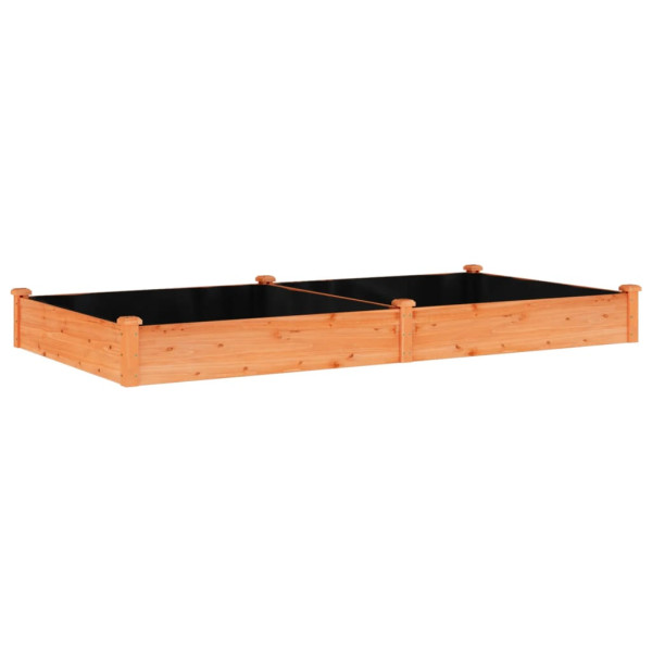 Podwyższona rabata Brąz 240 x 120 x 25 cm Drewno vidaXL 563212