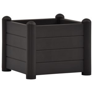 Podwyższona rabatka Antracyt 43 x 43 x 35 cm vidaXL 564341 Podwyższona rabatka Antracyt 43 x 43 x 35 cm vidaXL 564341