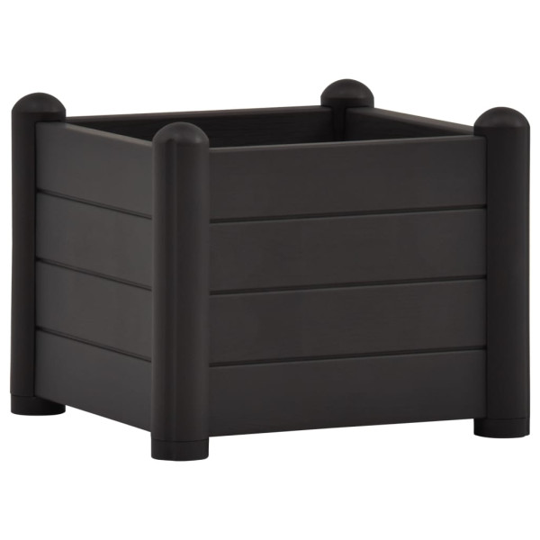 Podwyższona rabatka Antracyt 43 x 43 x 35 cm vidaXL 564341