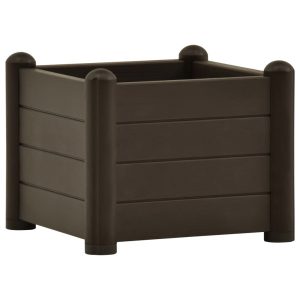 Podwyższona rabatka Antracyt 43 x 43 x 35 cm vidaXL 564051 Podwyższona rabatka Antracyt 43 x 43 x 35 cm vidaXL 564051