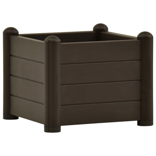 Podwyższona rabatka Antracyt 43 x 43 x 35 cm vidaXL 564051