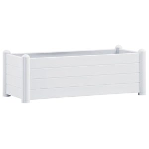 Podwyższona rabatka Biały 100 x 43 x 35 cm vidaXL 564500 Podwyższona rabatka Biały 100 x 43 x 35 cm vidaXL 564500