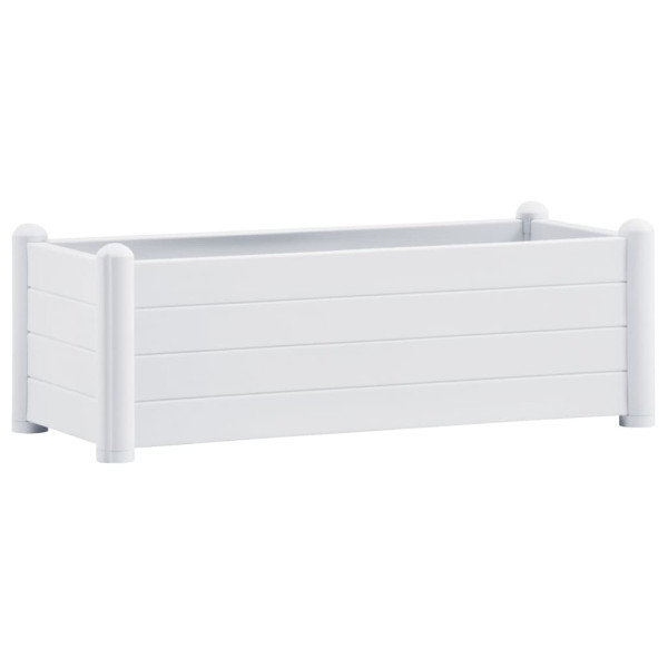 Podwyższona rabatka Biały 100 x 43 x 35 cm vidaXL 564500