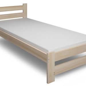 Pojedyncze łóżko drewniane z materacem 80×200 – Veero 326246 Pojedyncze łóżko drewniane z materacem 80×200 – Veero 326246