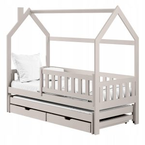 Pojedyncze łóżko rozkładane 2w1 z szufladami MONKEY 80×190 kaszmir 869000 Pojedyncze łóżko rozkładane 2w1 z szufladami MONKEY 80×190 kaszmir 869000