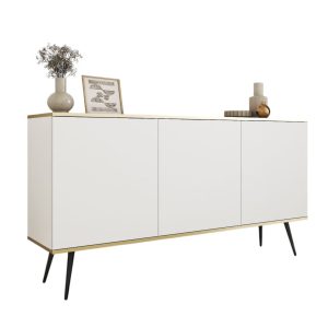Pojemna komoda do sypialni 160cm POLO BIAŁY+CZARNY 994169 Pojemna komoda do sypialni 160cm POLO BIAŁY+CZARNY 994169
