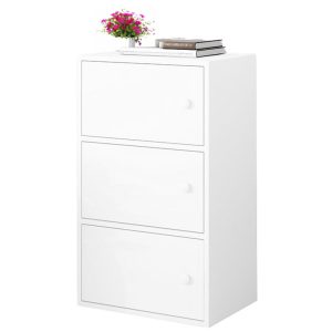 Pojemna komoda szafka biała skandynawska z półkami 78 cm 430712 Pojemna komoda szafka biała skandynawska z półkami 78 cm 430712