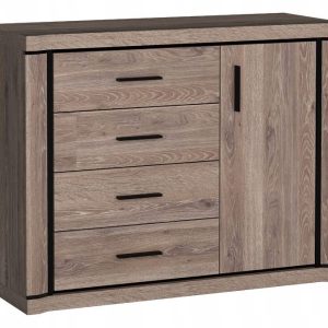 Pojemna Komoda z Szufladami DALLAS D-3 dąb truflowy 136865 Pojemna Komoda z Szufladami DALLAS D-3 dąb truflowy 136865