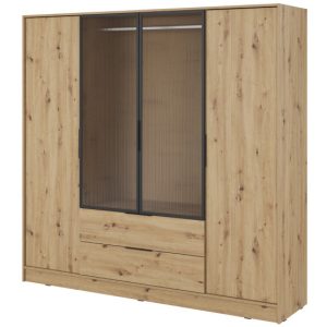 Pojemna Szafa Ubraniowa ELLY – Dąb Artisan 684960 Pojemna Szafa Ubraniowa ELLY – Dąb Artisan 684960