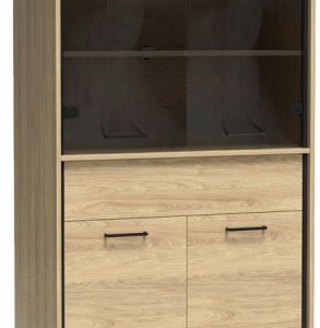 Pojemna witryna 92 cm milano Mediolan przeszklenia metalowe nogi 833920 Pojemna witryna 92 cm milano Mediolan przeszklenia metalowe nogi 833920