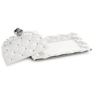 Pojemnik 21x15x10 Adore biały srebrny 04 990645 Pojemnik 21x15x10 Adore biały srebrny 04 990645