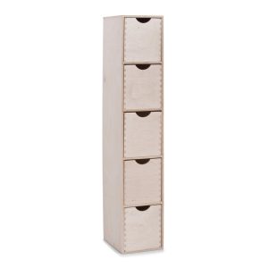 Pojemnik, 5 szuflad, drewniany, 86x21x18 cm, ZELLER 207798 Pojemnik, 5 szuflad, drewniany, 86x21x18 cm, ZELLER 207798